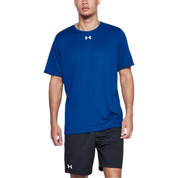 New Under Armour Men's UA Locker‎ 2.0 Short Sleeve Blue - Picture 1 of 5